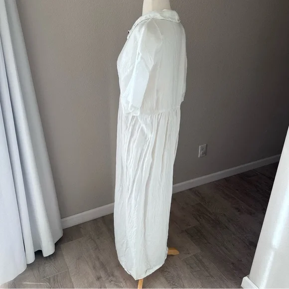 Vintage Kiko Clothing 100% Linen Button Down Maxi Dress - Picture 4 of 8